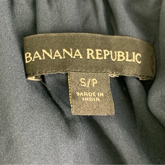 Banana Republic Striped Navy Off The Shoulder Shift Dress - Picture 9 of 10